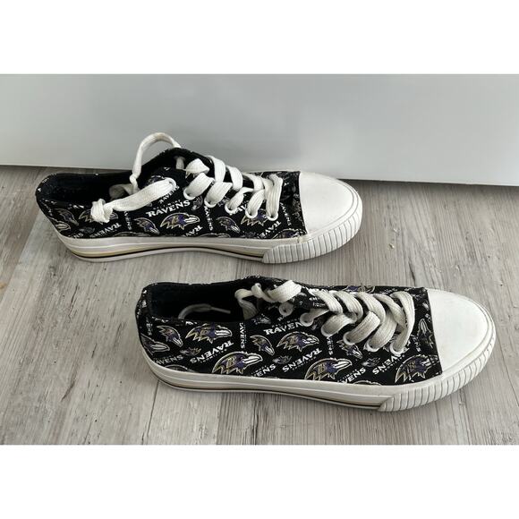 FOCO Women's size 8 NFL Baltimore Ravens. Sneakers- Gym shoes. - Picture 6 of 8
